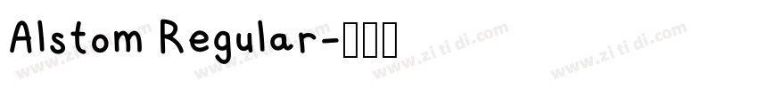 Alstom Regular字体转换